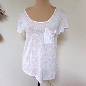 AS By DF White Linen Shirt